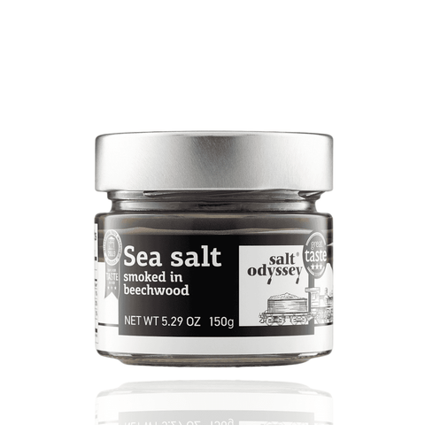 Best Beechwood Smoked Fine Sea Salt – Salt Odyssey (150g) Online - Antigonis Deli Concept