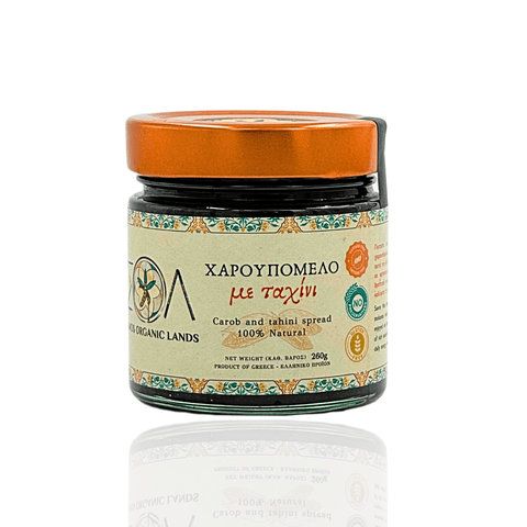 Best Carob Molasses & Tahini - Samos Organic Lands 400g Online - Antigonis Deli Concept