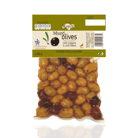 Best ILIADA Green Olives with Herbs in Vacuum Bags - Gold Line Online - Antigonis Deli Concept