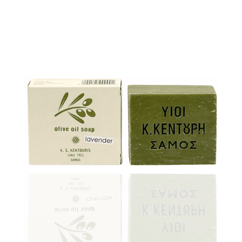Best Kentouris - Traditional Lavender Olive Oil Soap 100gr Online - Antigonis Deli Concept