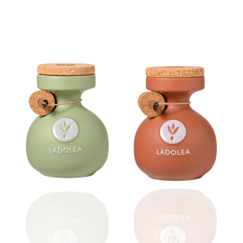 Best LADOLEA - Wooden Gift Box / Organic Extra Virgin Olive Oil & Balsamic Vinegar with Bergamont 2x 200ml Online - Antigonis Deli Concept