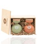Best LADOLEA - Wooden Gift Box / Organic Extra Virgin Olive Oil & Balsamic Vinegar with Bergamont 2x 200ml Online - Antigonis Deli Concept