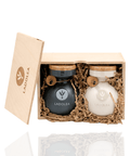 Best LADOLEA - Wooden Gift Box / Organic Extra Virgin Olive Oils 2x 200ml Online - Antigonis Deli Concept