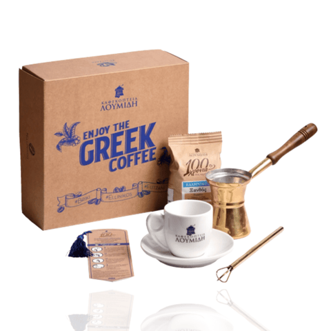 Best Loumidis Greek Coffee Kit – Small Edition Online - Antigonis Deli Concept