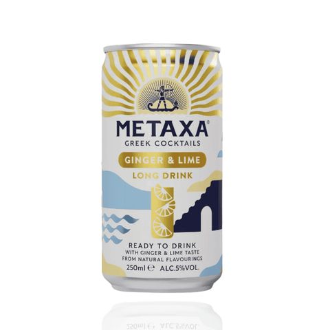 Best METAXA Greek Cocktails Ginger & Lime Long Drink Online - Antigonis Deli Concept