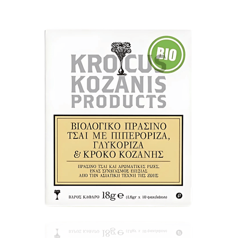 Organic Green Tea with Ginger, Licorice & Saffron