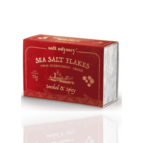 Best Sea Salt Flakes Smoked & Spicy (75g) Online - Antigonis Deli Concept