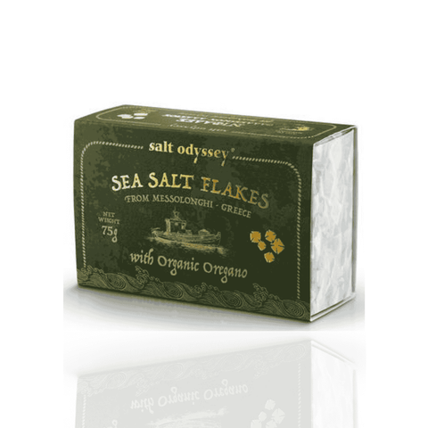 Best Sea Salt Flakes with Organic Oregano (75g) Online - Antigonis Deli Concept
