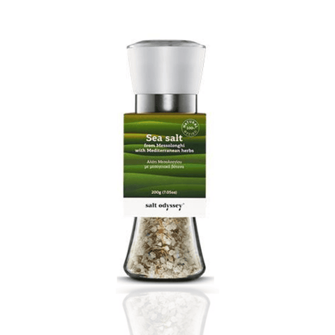 Best Sea Salt Mill with Mediterranean Herbs (160g) Online - Antigonis Deli Concept